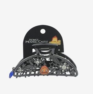 Studio Ghibli Howl's Moving Castle Calcifer Jeweled Claw Hair Clip NEW